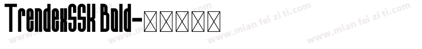 TrendexSSK Bold字体转换